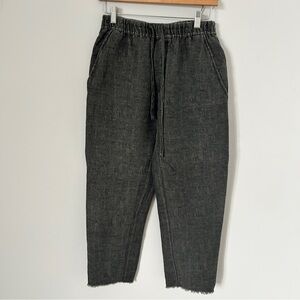 Zara linen-blend pants